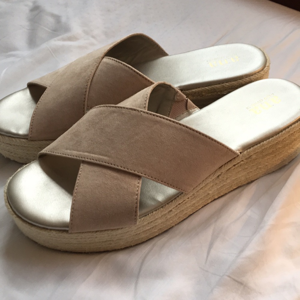 Flatform Espadrille Slides